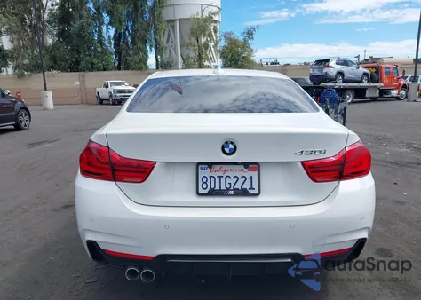 2018 BMW 430I z USA, uszkodzony, nr VIN WBA4W3C51JAF91301